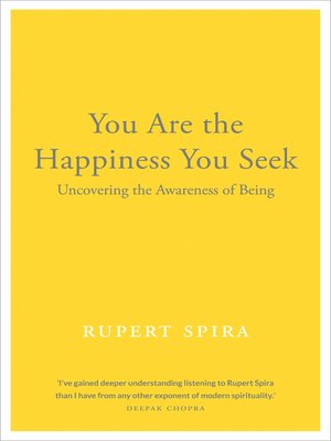 cover image of You Are the Happiness You Seek